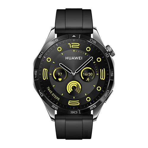中古美品　HUAWEI GT4ブラック 46mm ゴルフナビ 等にも使用可 HUAWEI [正規販売店]ファーウェイ GT4 ブラック 46mm ゴルフナビ