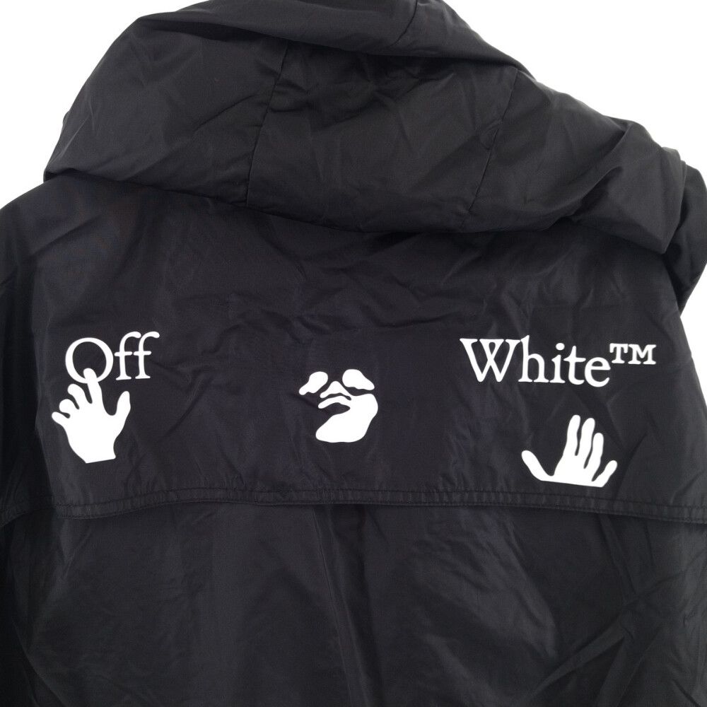 OFF-WHITE オフホワイト Logo Tape Windbreaker Jacket ロゴ テープ ウインドブレーカー ジップアップ ジャケット ブラック OMEB014R21FAB001ポリエステル100%その他