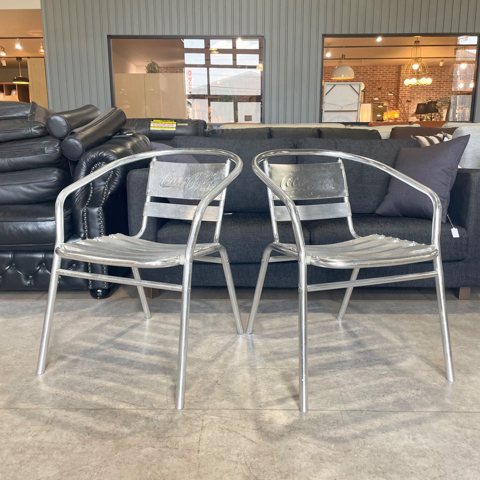 コカコーラ　チェア　2脚セット コカ・コーラ イス 2脚セット