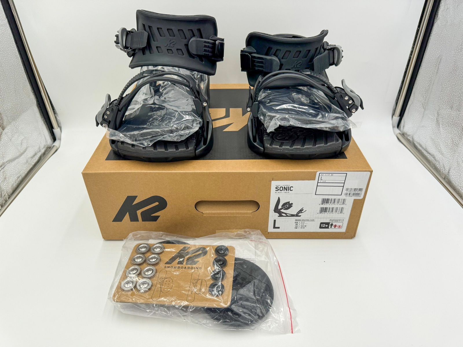 K2 SONIC Lサイズ 黒 未使用品 22-23モデル スノーボード ビンディング