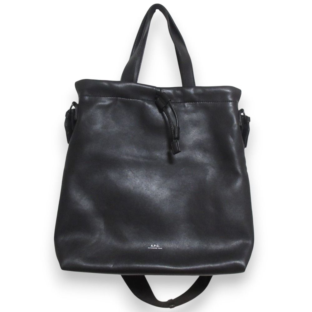 美品 23SS A.P.C アーペーセー リサイクルレザー 2Way ニノトート 