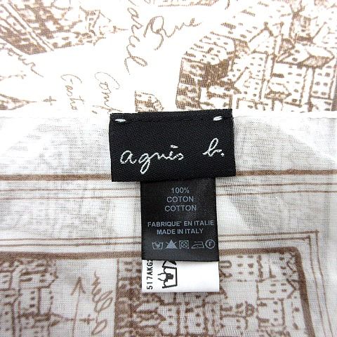 美品　Agnes b　ECHARPE Rue du Jour パリ地図　スカーフ 美品 Agnes b ECHARPE Rue du Jour パリ地図 スカーフ - メルカリ