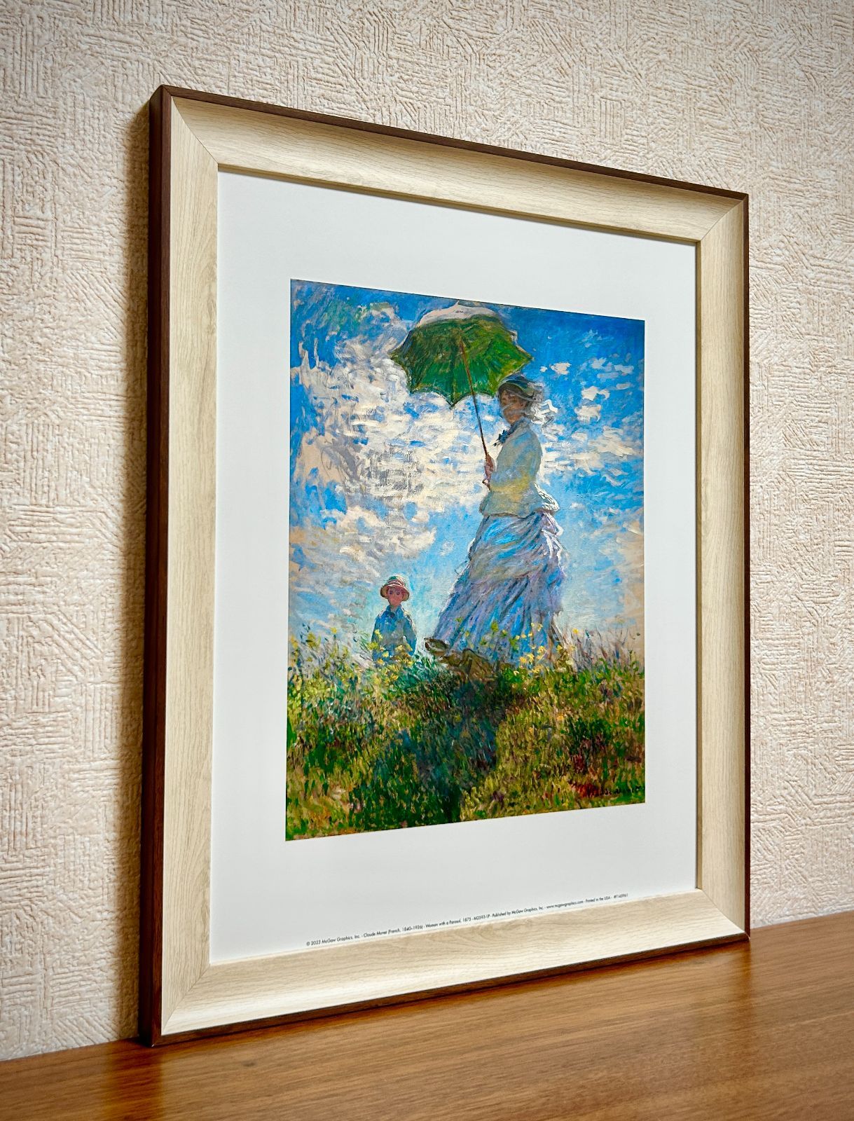 クロード・モネ「Woman with a Parasol-Madame Mone ボクらのアート / 散歩、日傘をさす女 Woman with a Parasol