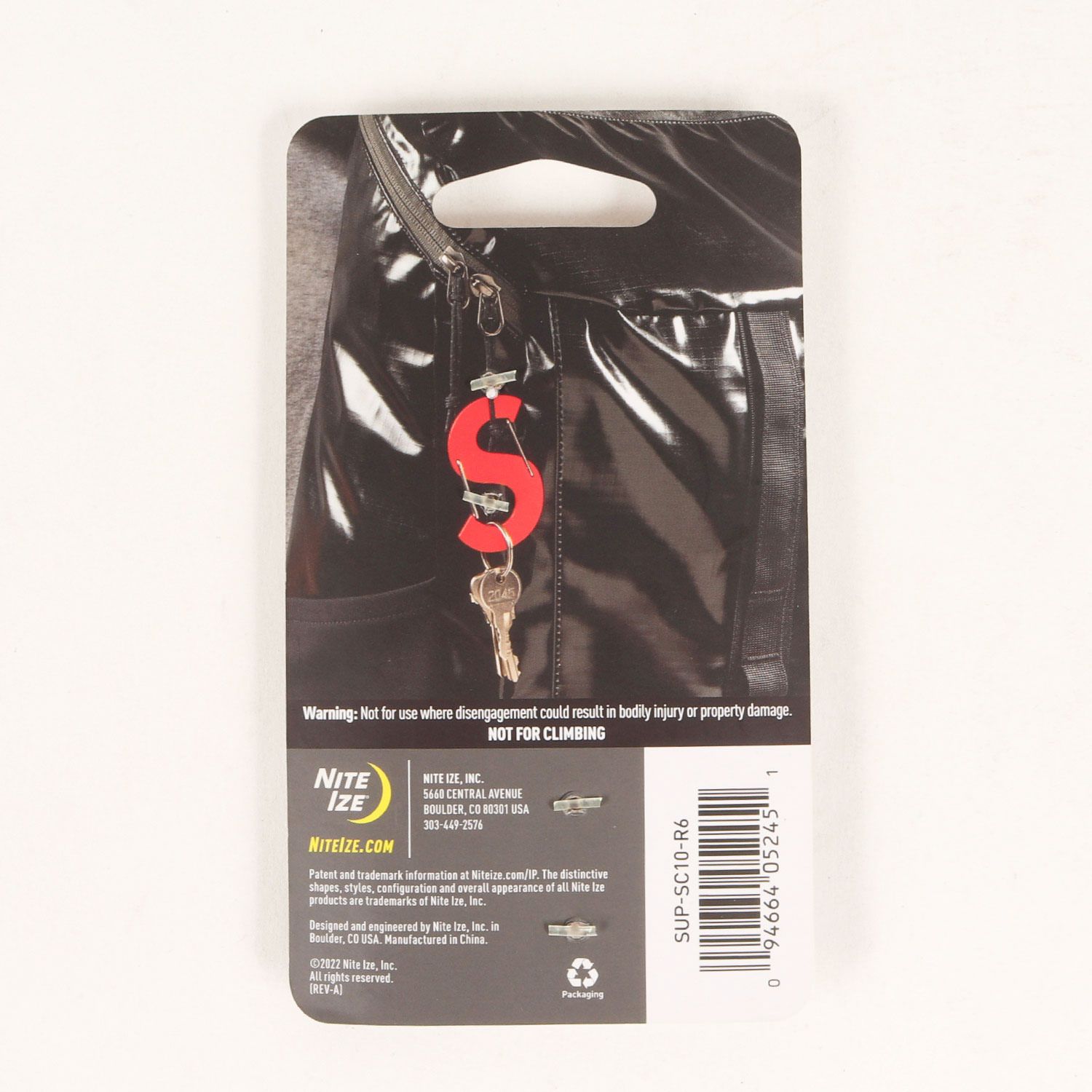 21aw Supreme Nite Ize S Logo Keychain Supreme Nite Ize S Logo