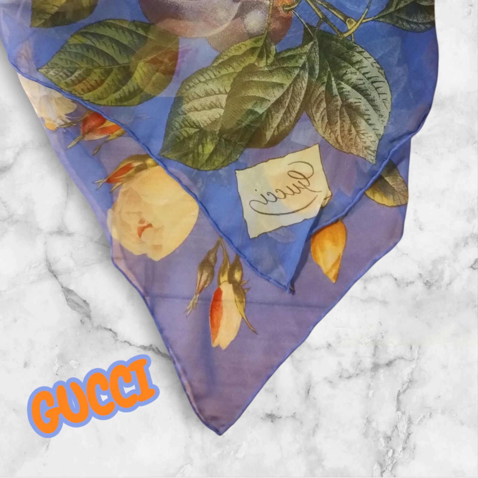 じ*ー様 GUCCIフラワースカーフ じ*ー様 GUCCIフラワースカーフ - メルカリ