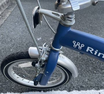 折り畳み自転車 14インチ ブルー