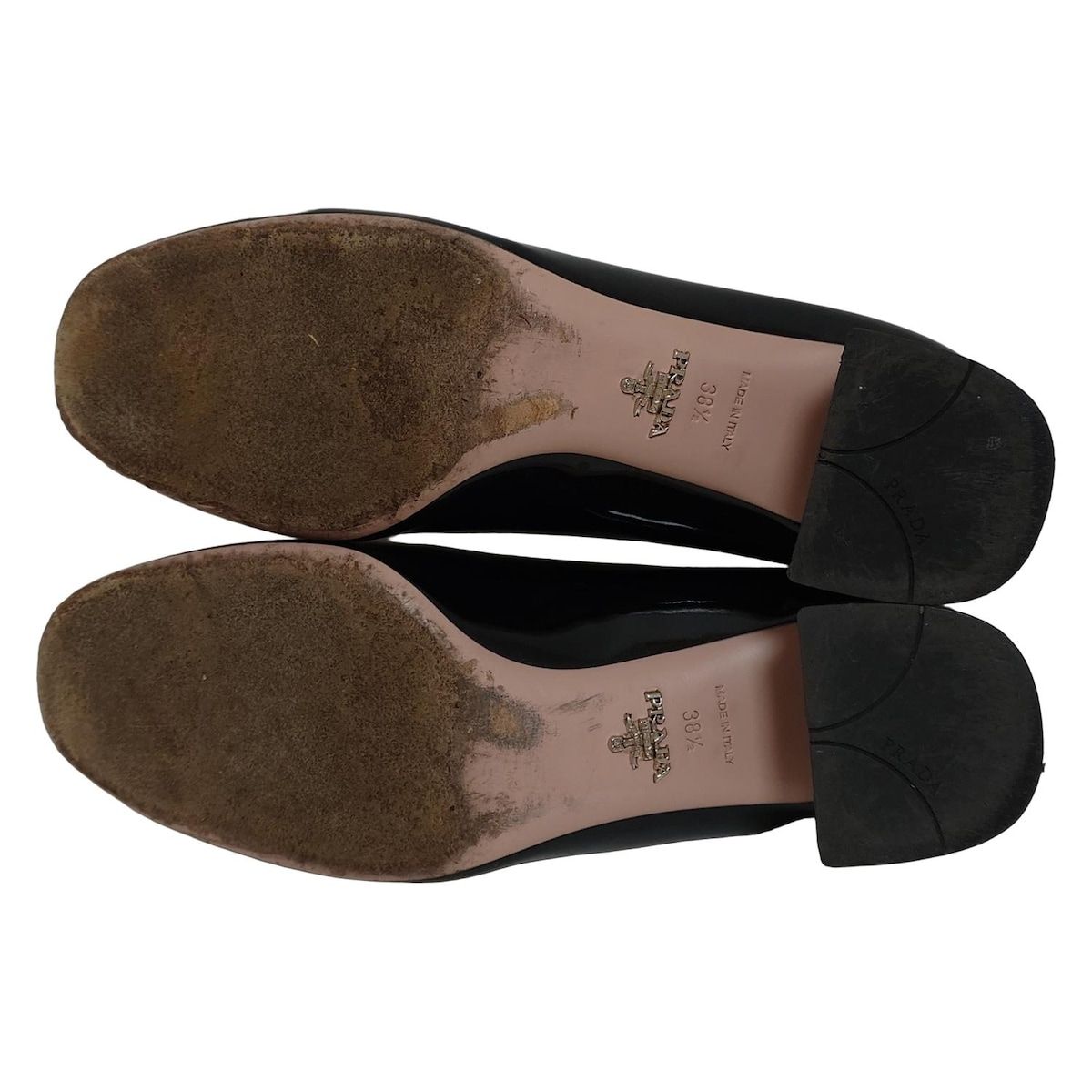 PRADA(プラダ) パンプス 38 1/2 レディース - 黒 レザー - メルカリ