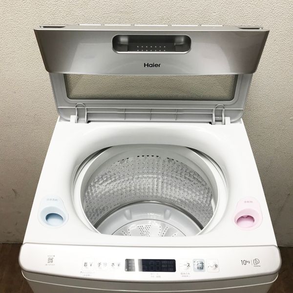 ハイアール /Haier【未使用・アウトレット】インバーター 全自動洗濯機 洗濯10kg 上開き ○84342 JW-HD100A(W) - メルカリ