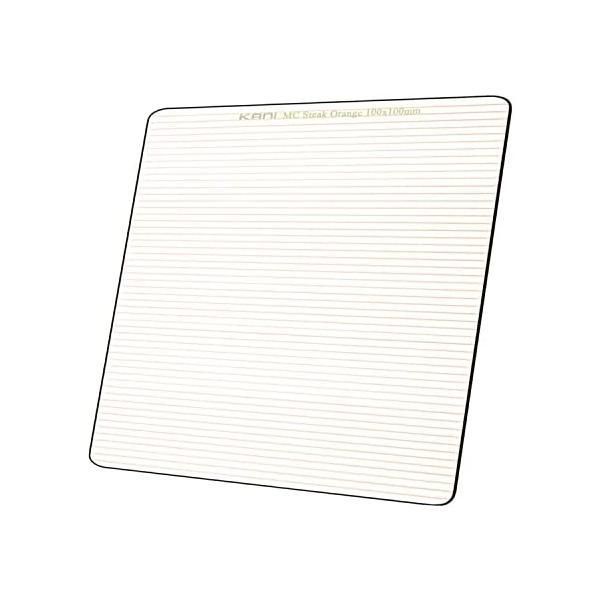 KANI レンズフィルター ストリークオレンジ 100×100mm | シネマ アナモルフィックレンズ 効果 Streak Orange