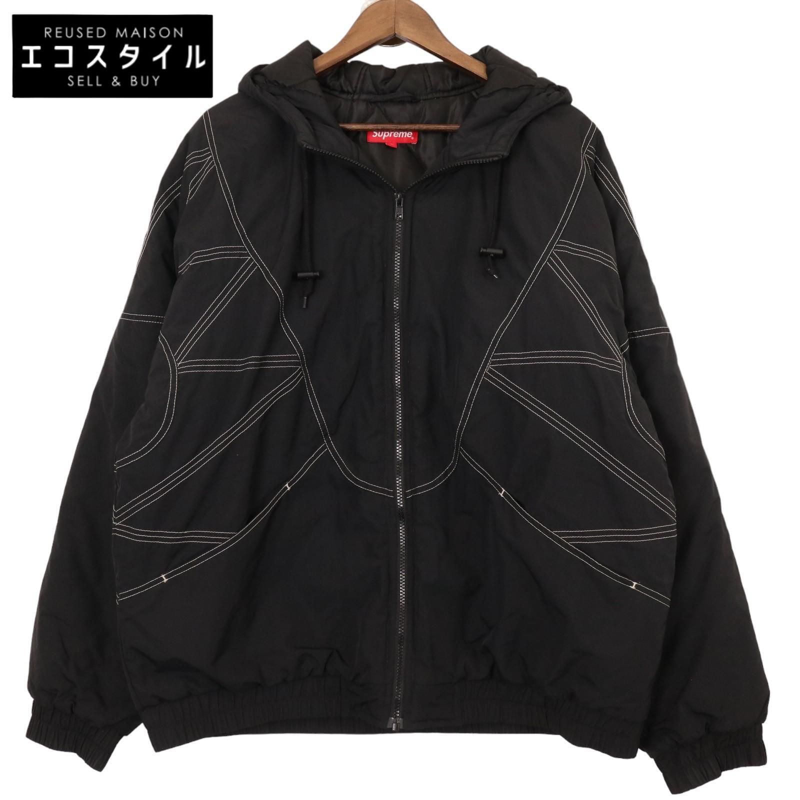 Supreme シュプリーム ブラック 18AW Zig Zag Stitch Puffy Jacket Black XL - メルカリ