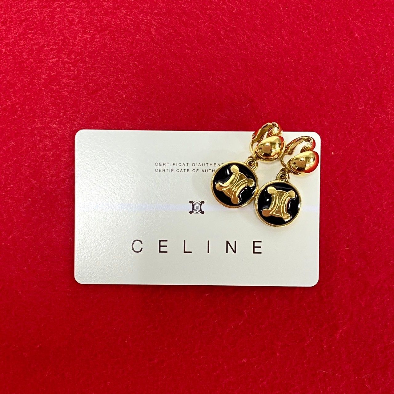 【新品未使用】公式完売品 CELINE セリーヌ イヤーマフ トリオンフ 極 美品 希少品 CELINE セリーヌ ヴィンテージ トリオンフ ロゴ