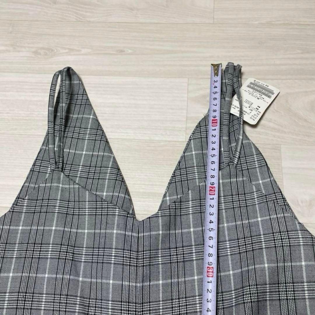 未使用 SLOBE IENA イエナ グレー チェック 2WAYサロペット F - メルカリ