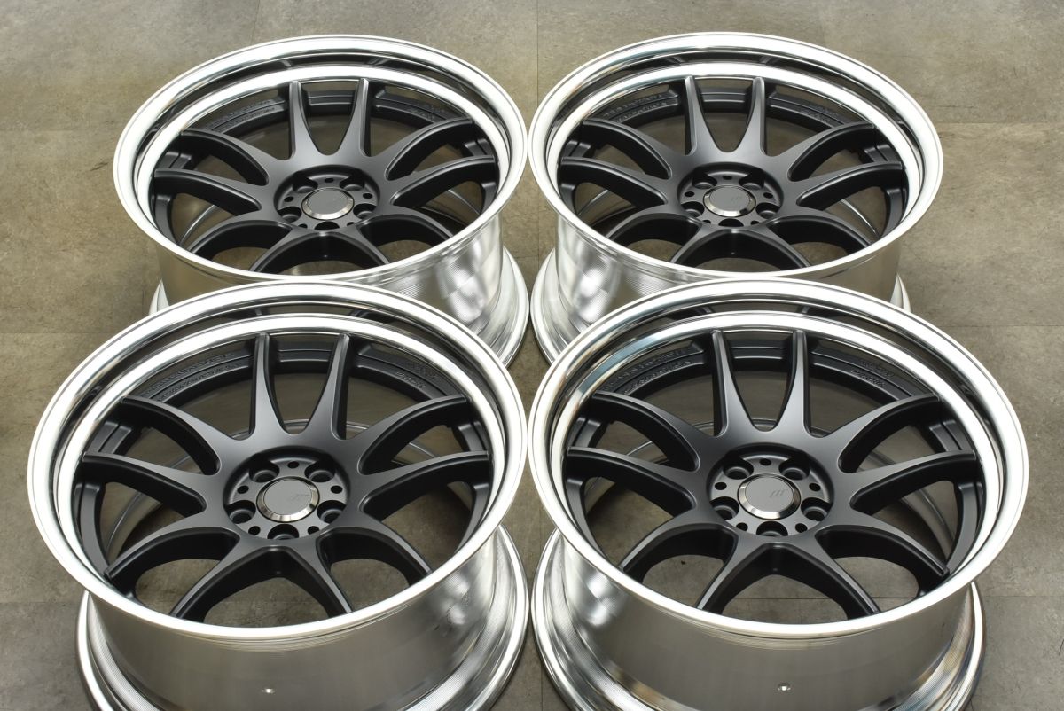 WORK EMOTION CR 2 P 18 in 9 5 J 15 PCD 100 4本セット 86 BRZ チューナーサイズ ワークエモーション 2ピース コンケイブ