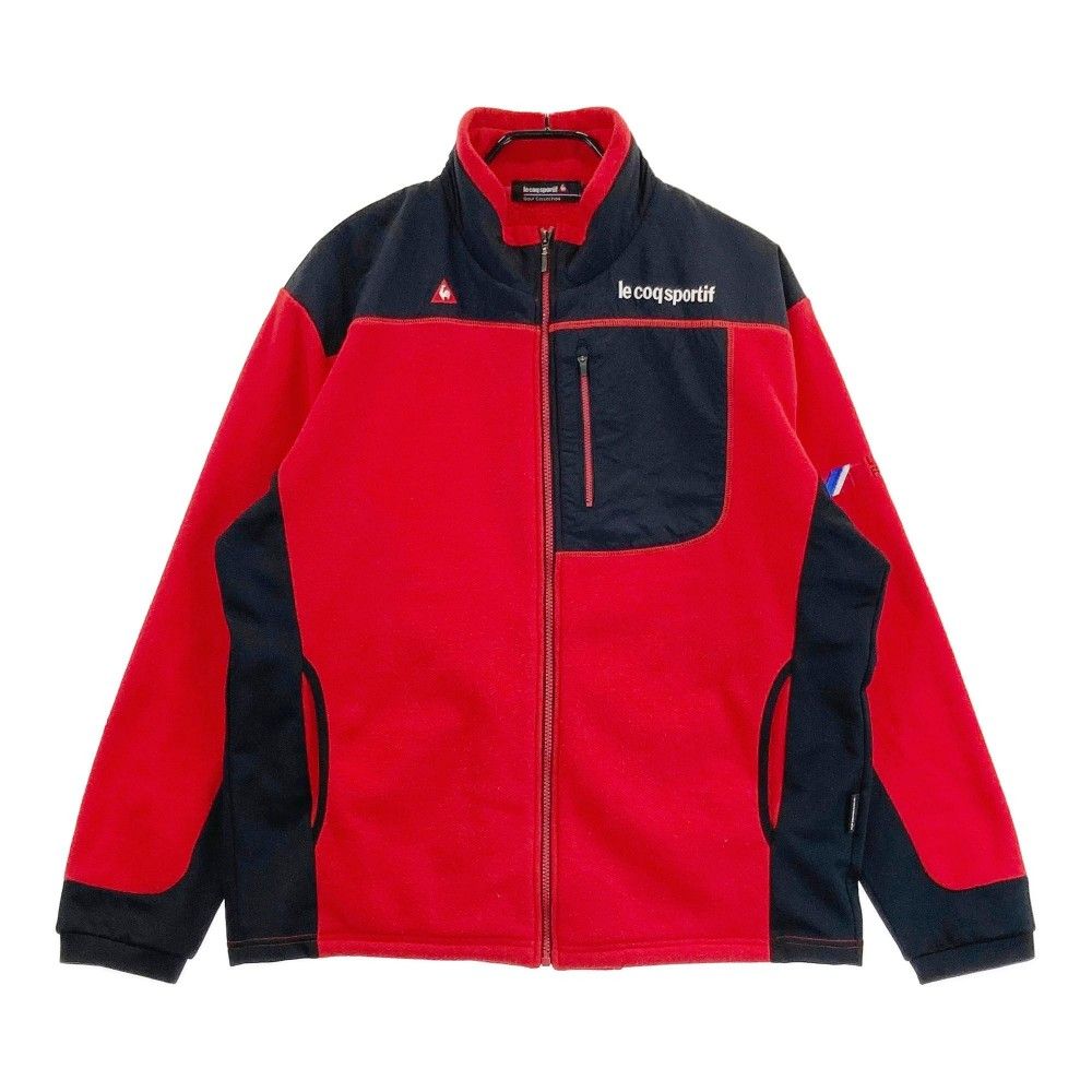 サイズ：3L LE COQ GOLF ルコックゴルフ ジップジャケット レッド系