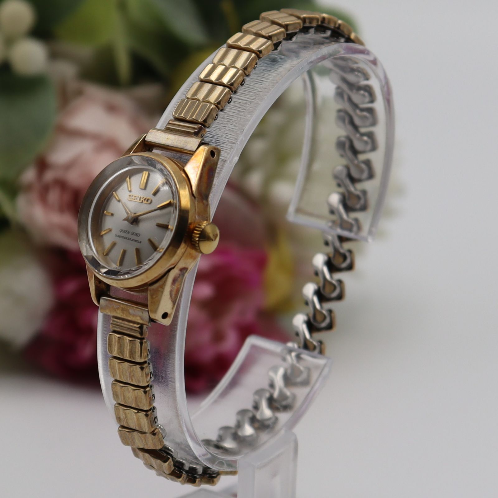 稼働 SEIKO 腕時計 QUEEN 手巻き 23石 メダリオン 1077 稼働 SEIKO 腕時計 QUEEN 手巻き 23石 メダリオン 1077