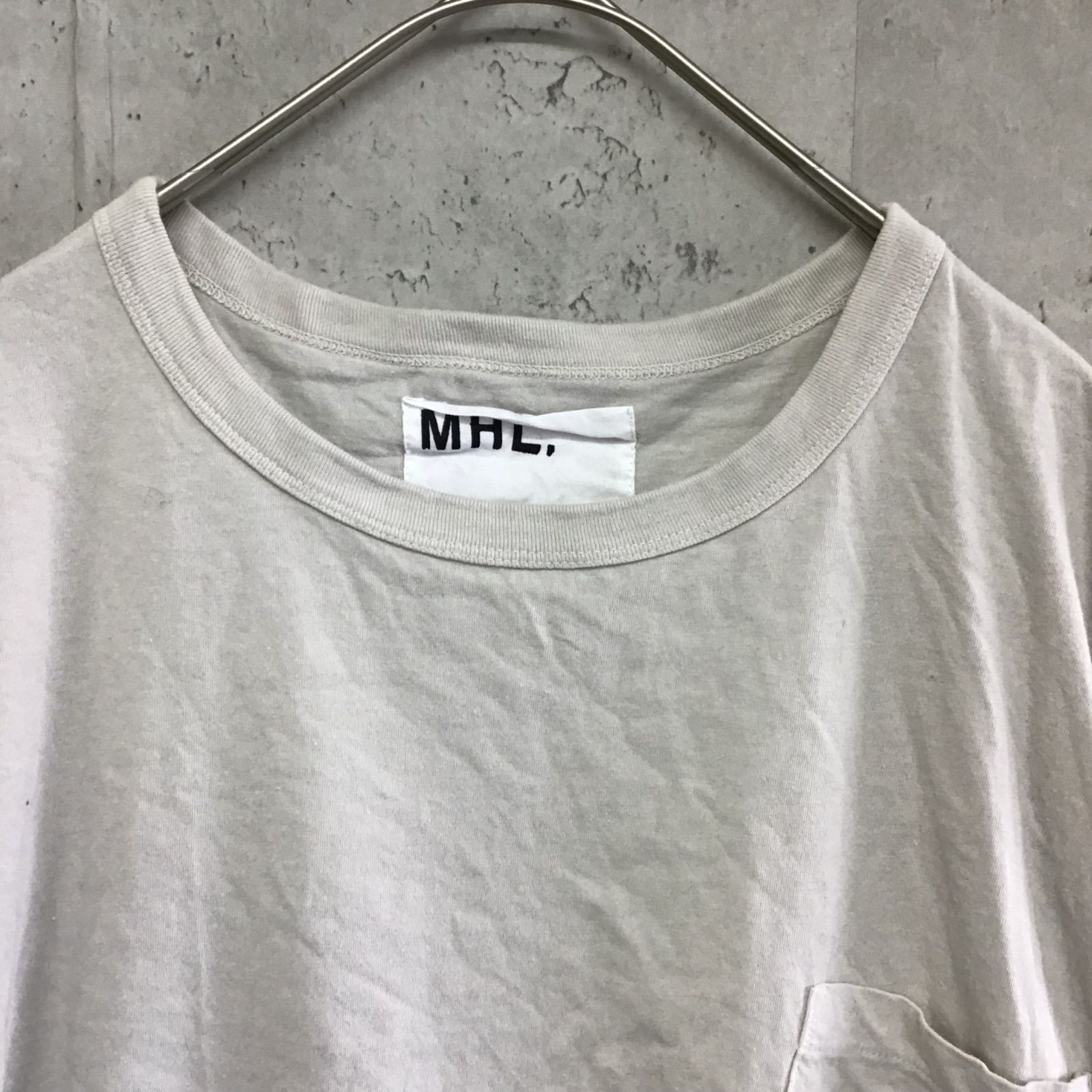 MARGARET HOWELL マーガレットハウエル 半袖ロゴポケットTシャツ