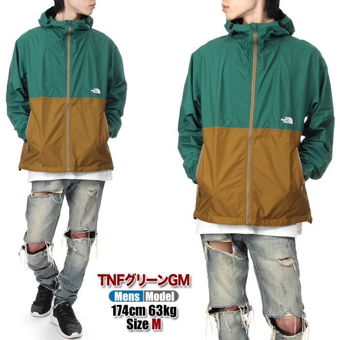 新品・未使用】【TNFグリーン】ノースフェイス コンパクトジャケット 