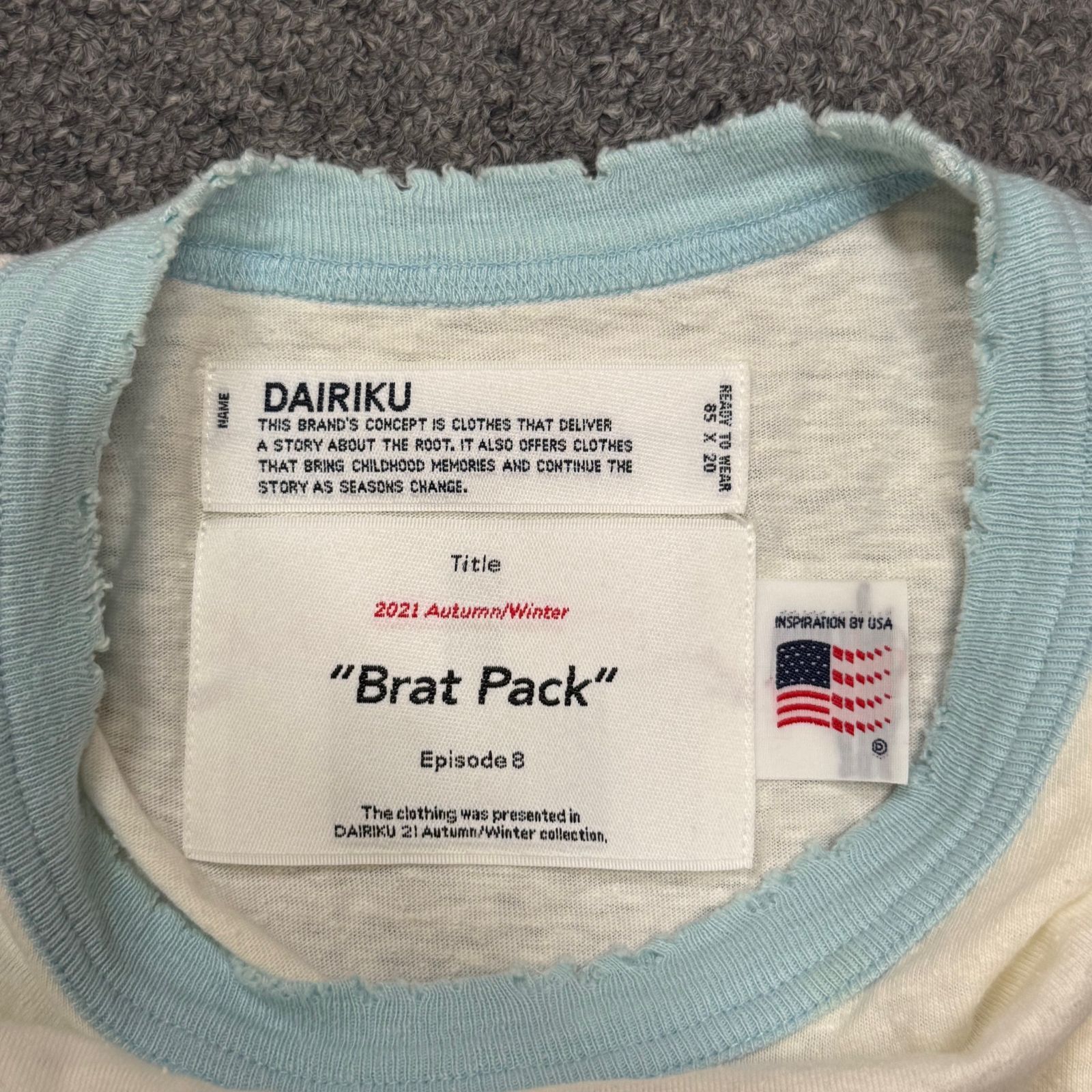参考上代20900円 DAIRIKU 21AW Palms Raglan Tee パーム