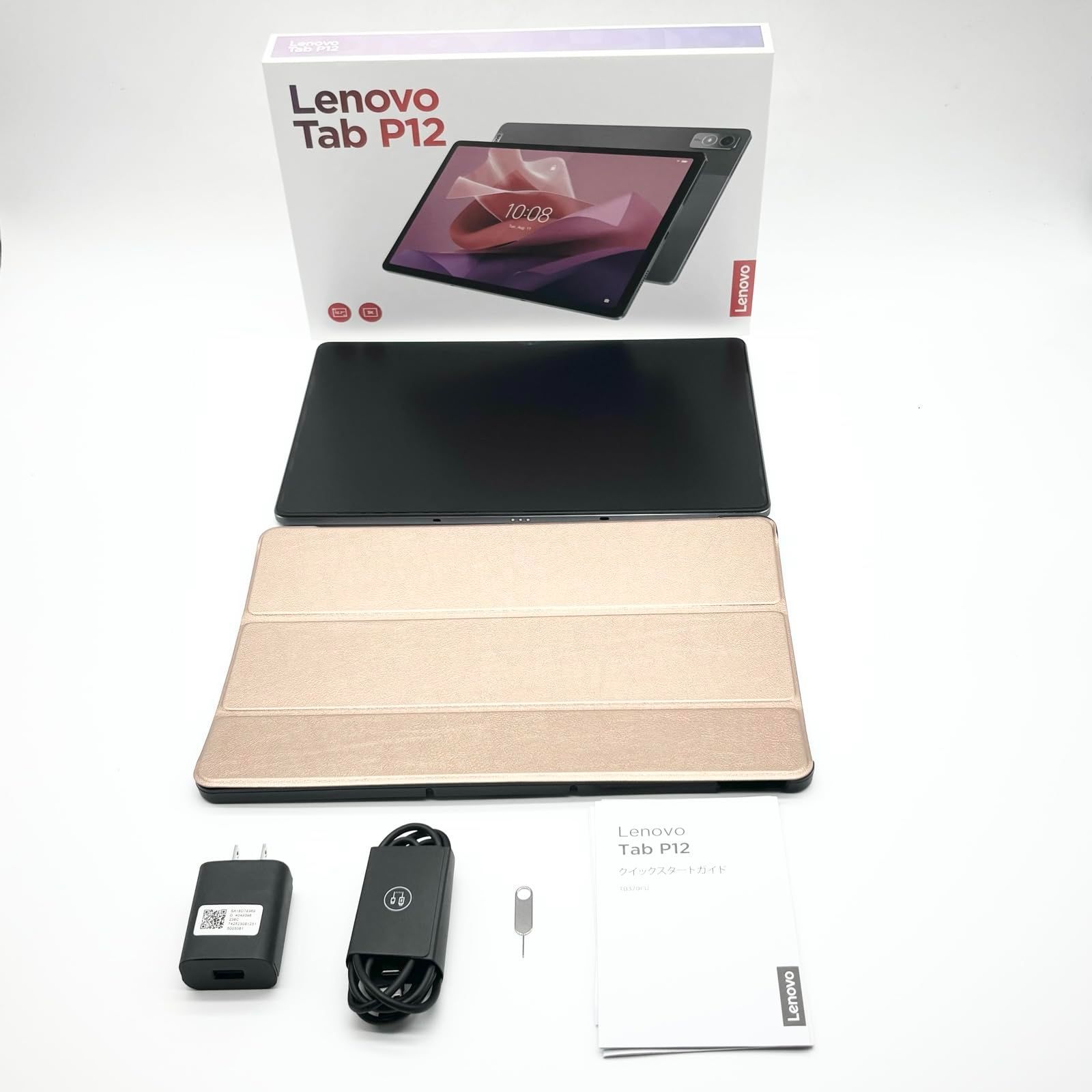 Lenovo Tab P12 タブレット 12.7インチ ワイドパネル Android 13 MediaTek Dimensity 7050 8GB 128GB Wi-Fi 対応 ストームグレー ○1535