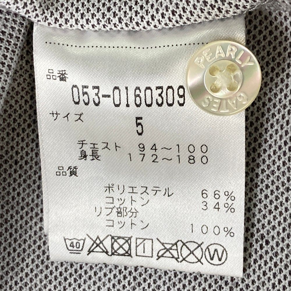 パーリーゲイツ　半袖　サイズ5 サイズ：5 PEARLY GATES パーリーゲイツ 半袖ポロシャツ