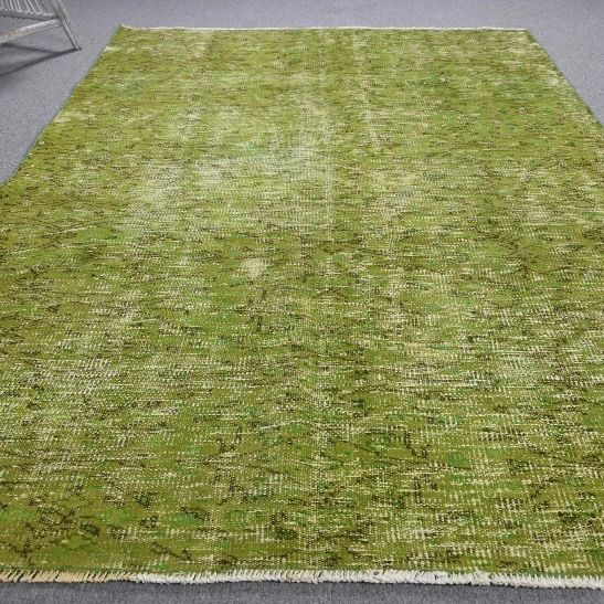 トルコヴィンテージラグ　154×255cm グリーン　トルコラグ　ヴィンテージラグ