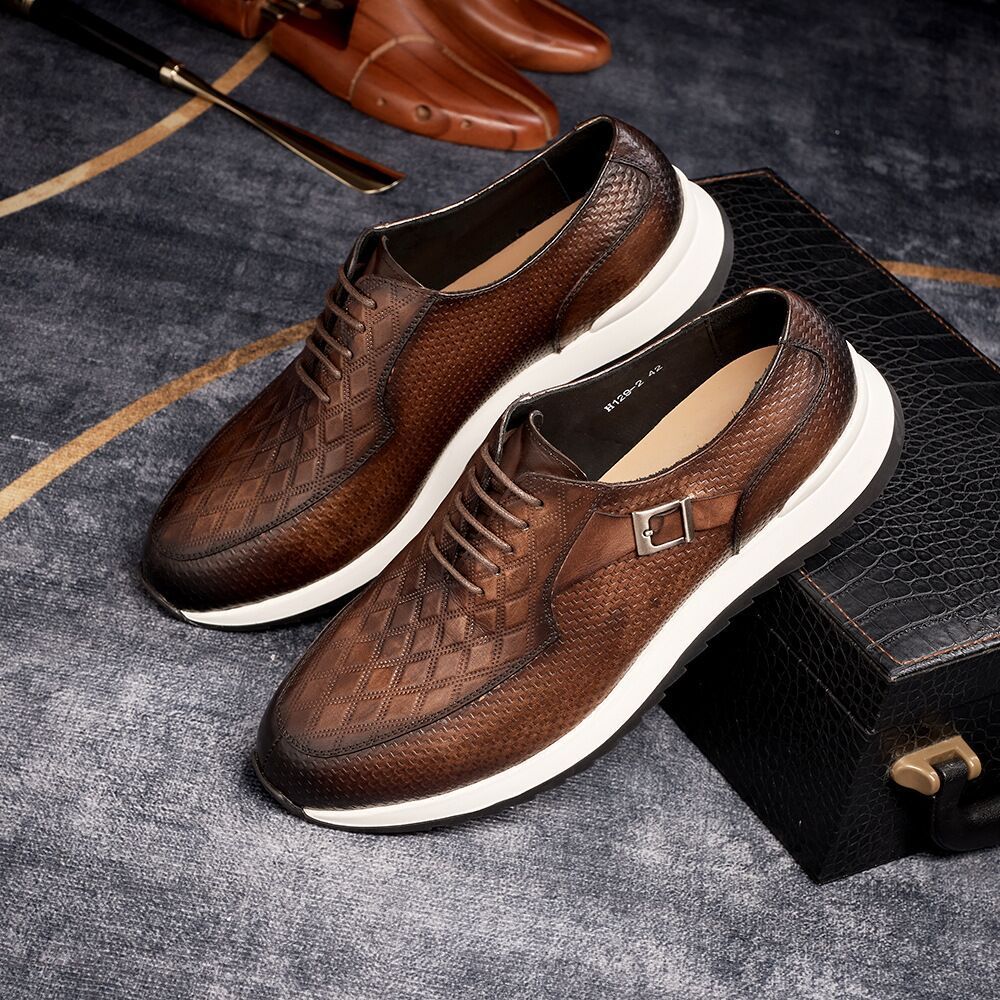 ☆人気推薦☆職人手作り本革 紳士ビジネスシューズ レトロ メンズシューズ レザーシューズ サイズ選択 超希少☆定価9万超 ビジネスシューズ メンズ 職人手塗仕上げ 彫り 本