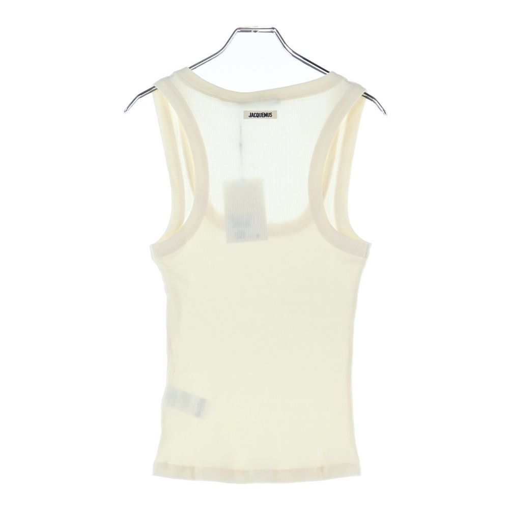 無駄がない JACQUEMUS ジャックムス WHITE COTTON コットンタンクトップ レディース ホワイト 241JS158-2032100 【緊急大幅値下げ！】
