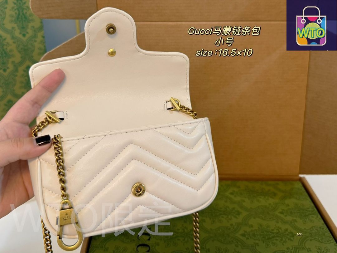 GUCCIグッチGG Marmontミニマモンチェーンバッグ、ハンドバッグ