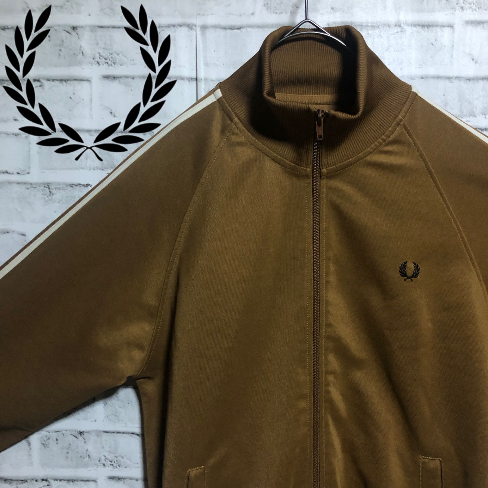 古着90s⭐️Fred Perry トラックジャケットXL vintage ブラウン - ジャージ