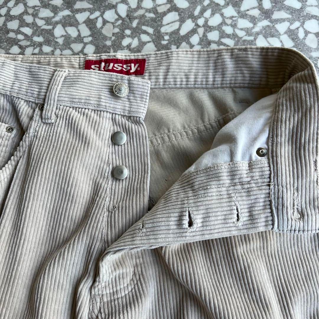 STUSSY / 80's 90′s corduroy pants 30【赤タグ、太畝コーデュロイ