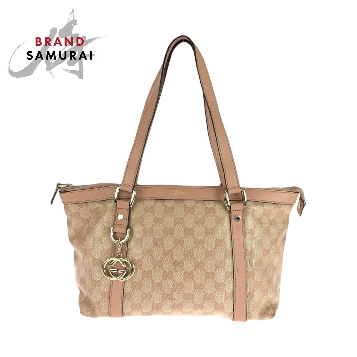 GUCCI グッチ グッチシマ ピンク ゴールド金具 PVC 141470 トートバッグ ショルダーバッグ レディース 503619