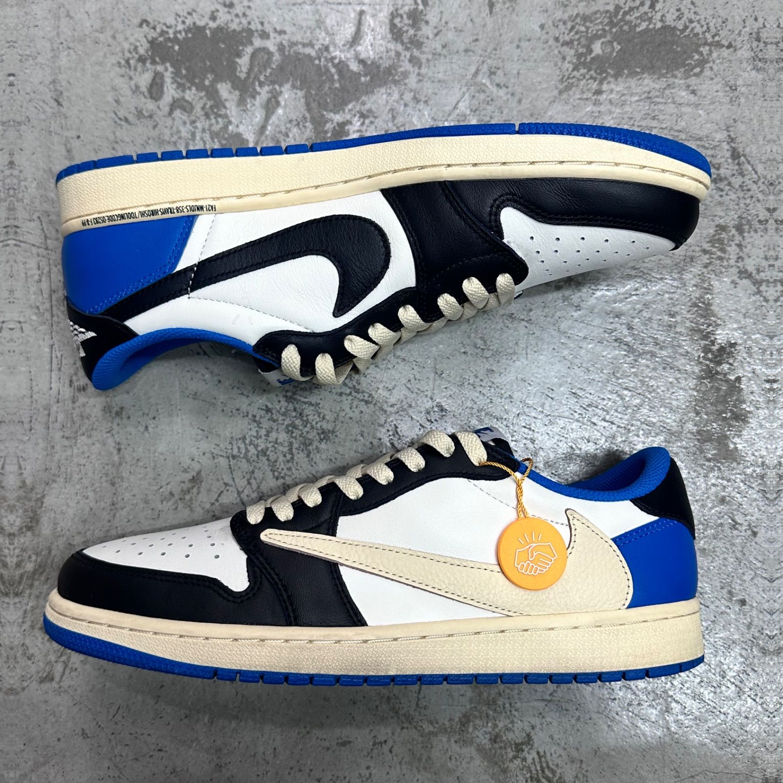 NIKE TRAVIS SCOT フラグメント エアジョーダン1 ロー 22.5 フラグメント x トラヴィス・スコット x エア ジョーダン1 ロー