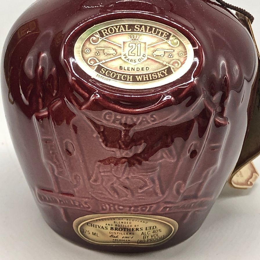 シーバス ブラザーズ ロイヤルサルート 21年 赤陶器ボトル 375ml シーバス ブラザーズ ロイヤルサルート 21年 赤陶器ボトル 375ml