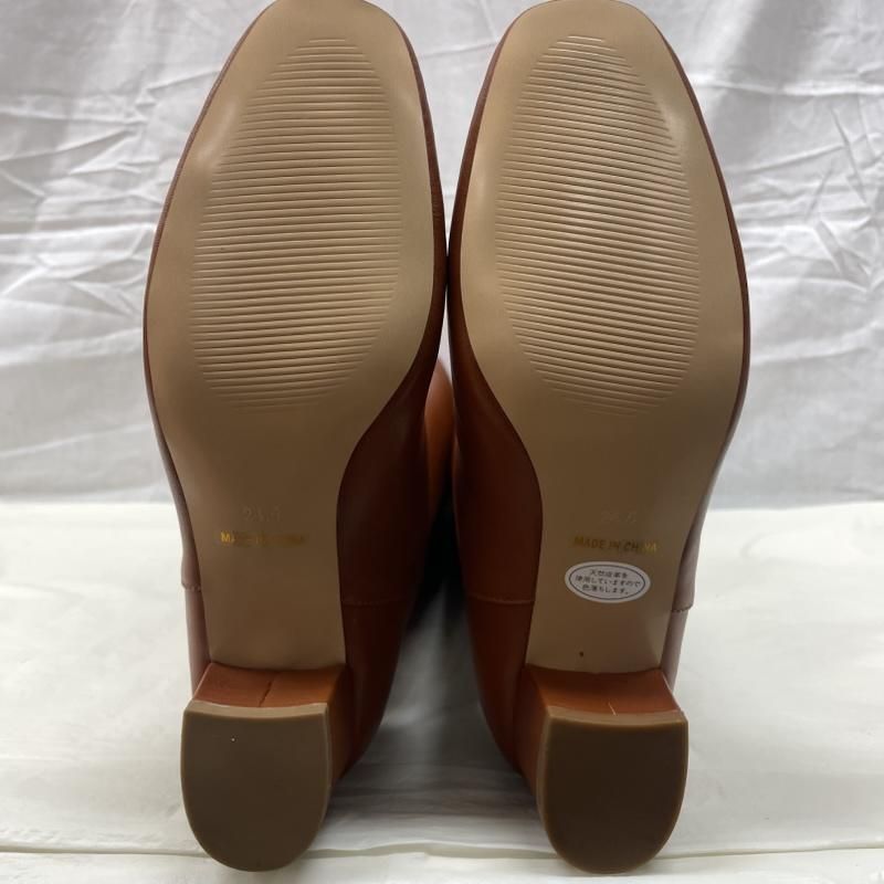 新品 未使用 SLOBE IENA 本革 ロングブーツ 23.5 キャメル SLOBE IENA スローブイエナ ブーツ ロングブーツ 本革 レザー