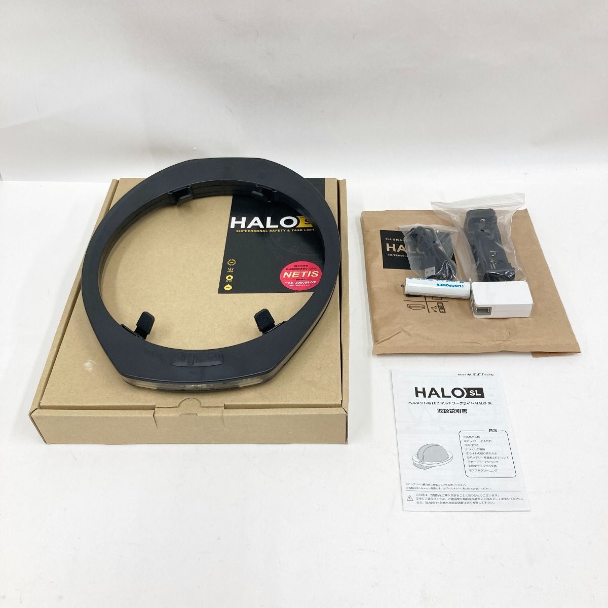 おむてぃん 〇〇HALO SL ヘルメット用 LED マルチワークライト 全周型 ヘッド