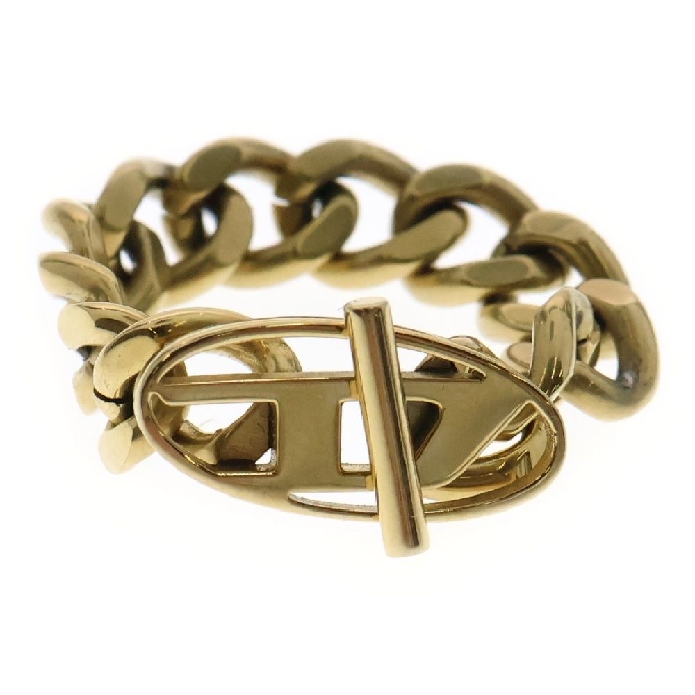 DIESEL (ディーゼル) GOLD-TONE CHAIN RING ゴールドトーン