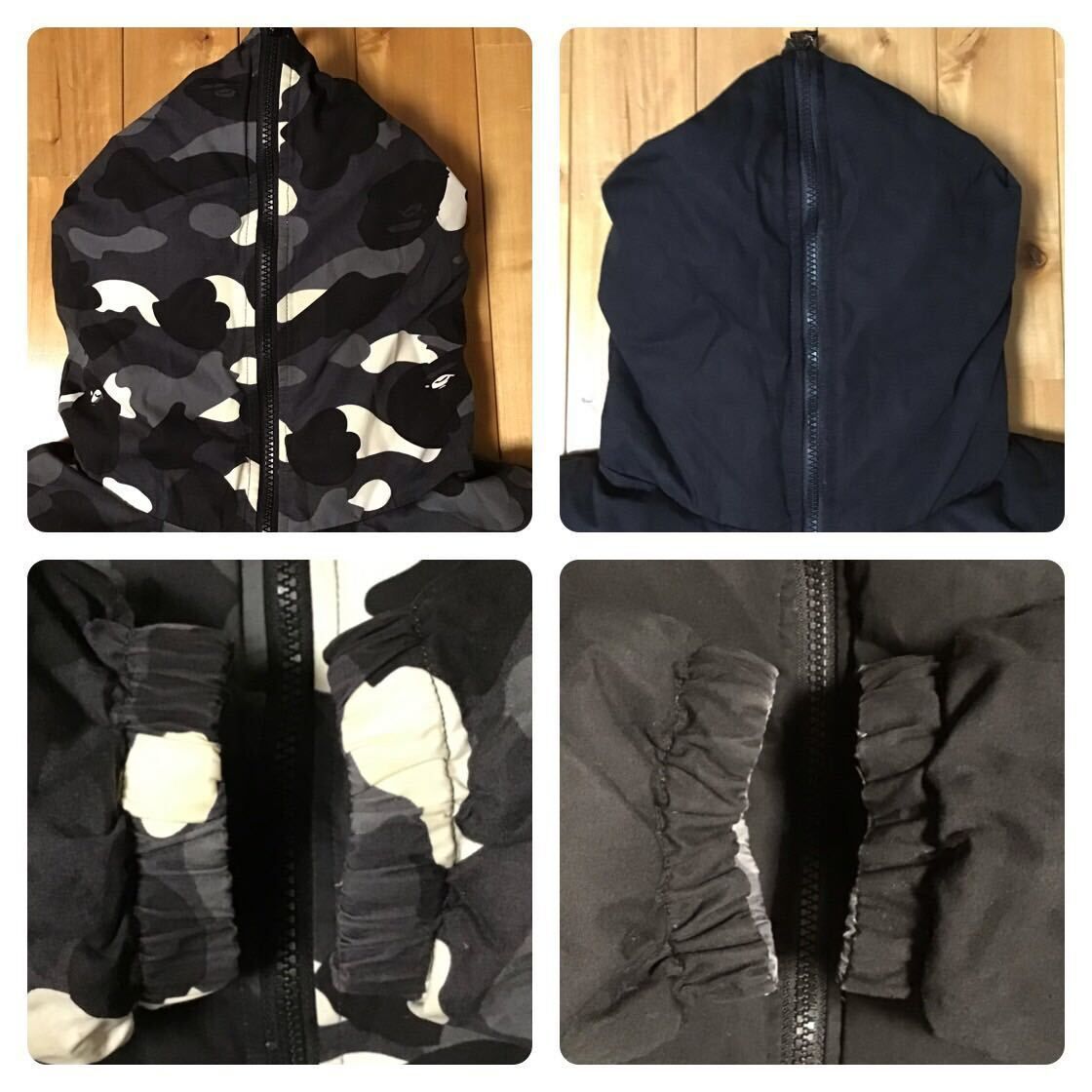 ☆蓄光☆ リバーシブル ダウンジャケット Mサイズ city camo a bathing