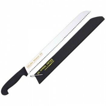 清水刃物 スターリバー マルチウェ-ブ ナイフ ゴミカット サヤ付 350mm MW-35