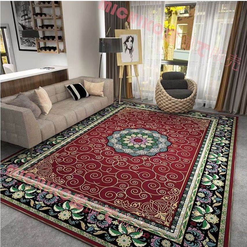 推薦 200cm×300cm レトロ アメリカ式 絨毯 豪華 家庭用カーペット 寝室 カーペット A91