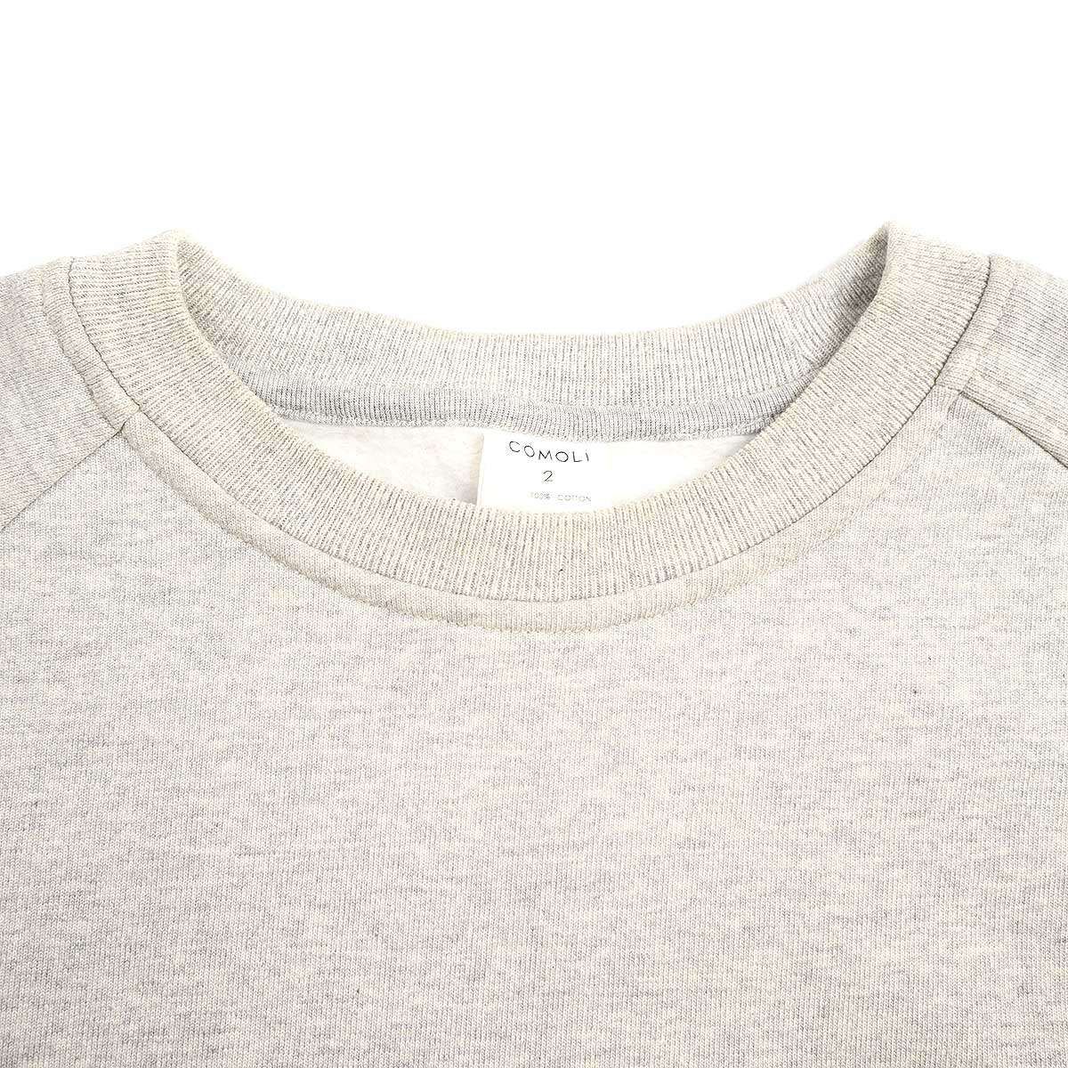 COMOLI コモリ 23AW コットン吊裏毛 クルーネック Y03-05002 COMOLI コモリ 23AW コットン吊裏毛 クルーネック Y03-05002