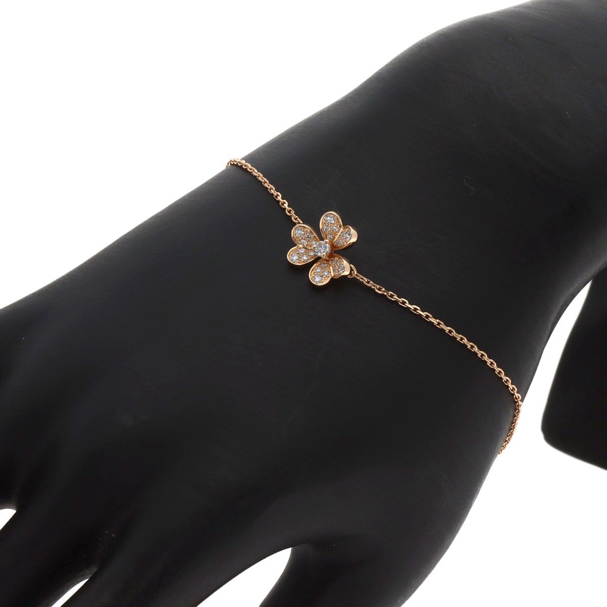 ヴァンクリーフ＆アーペル K18PG ダイヤモンド フリヴォル ピアス