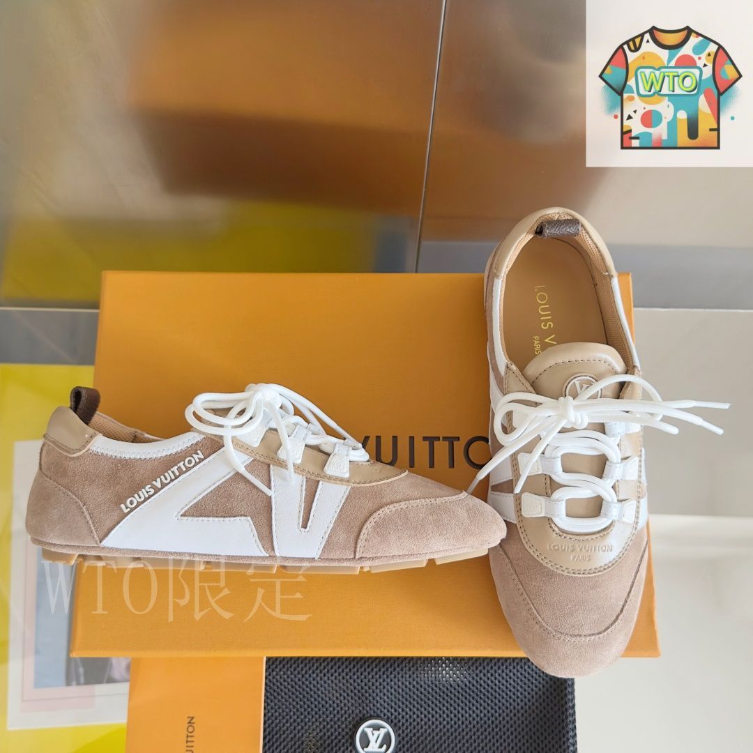 【可愛い】LOUIS VUITTON Sneakerina スニーカー Louis Vuitton Sneakerina バレエ スニーカー03-1 - メルカリ