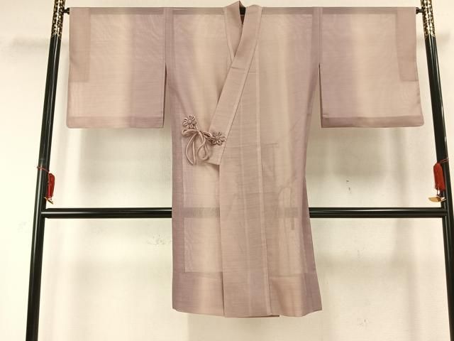 平和屋着物▽道中着 スリーシーズン 春夏秋 塵除け 霞文 ロング丈 洗える着物 AABC0377fy