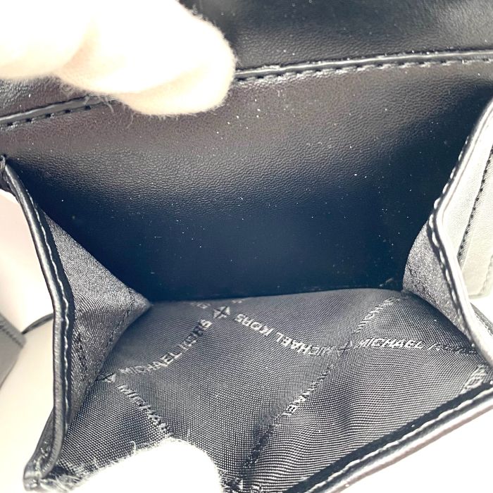  MICHAEL KOSE マイケルコース シグネチャー レザー 二つ折り 財布 eH 07140 A その他 折り財布