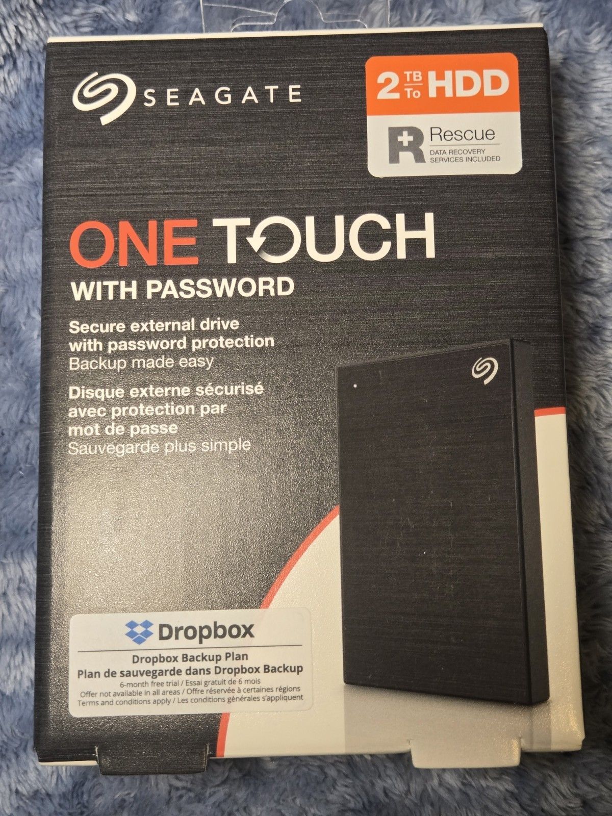 Seagate Touch Passwd 2TB セキュア外付け HDD