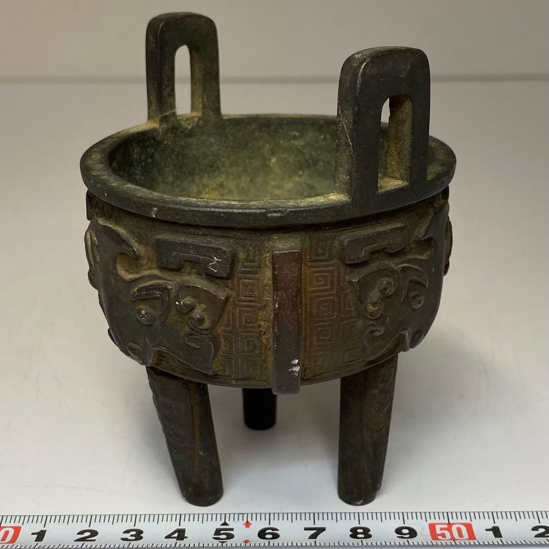 中国古玩 古銅香炉 480g 東h6-0421 トヒトコ