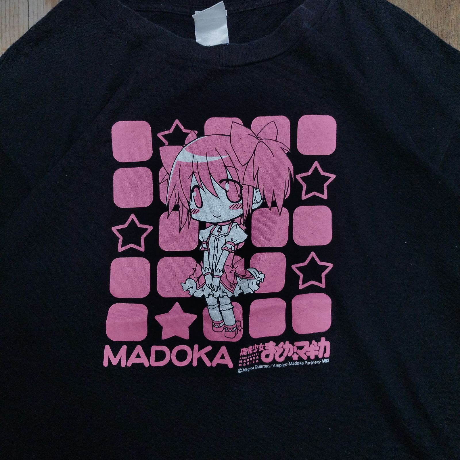 魔法少女まどか☆マギカ Tシャツ まどマギ 鹿目まどか ブラック ピンク
