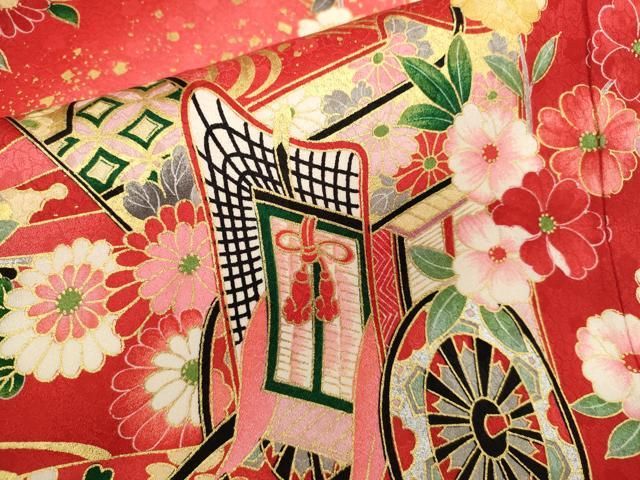 4-371(未使用品) 正絹 女児 お宮参り 祝着 きもの み様、専用