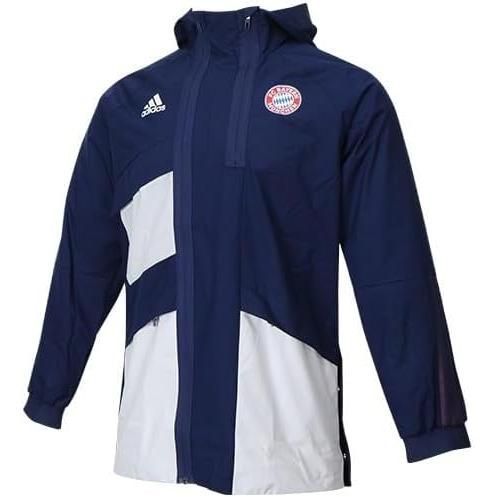アディダス adidas FCバイエルン ミュンヘン トラベルドリルジャケット BH 551 GR 0702 ダークブルー クリスタルホワイト Mサイズ