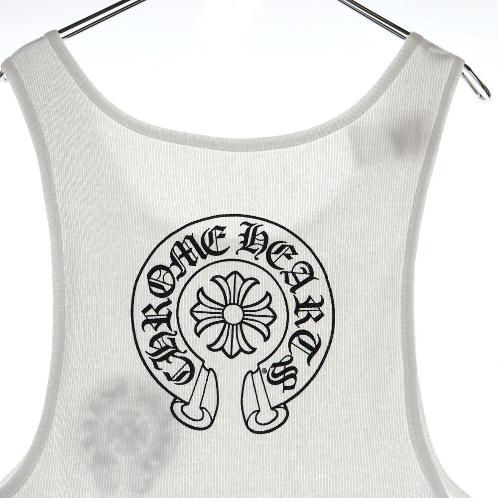 クロムハーツ CHプラスバックホースシュープリントリブタンクトップ CHROME HEARTS クロムハーツ（原本無） 国内正規品 金文字 CH